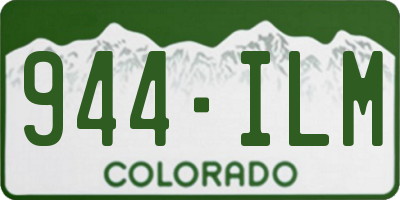 CO license plate 944ILM