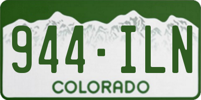 CO license plate 944ILN