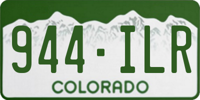 CO license plate 944ILR