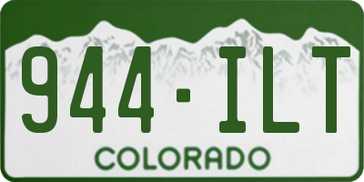 CO license plate 944ILT