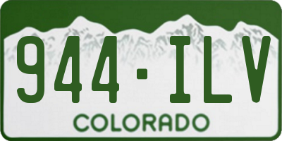 CO license plate 944ILV