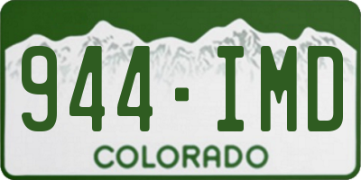 CO license plate 944IMD