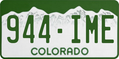 CO license plate 944IME