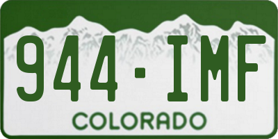 CO license plate 944IMF