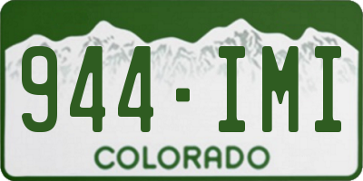 CO license plate 944IMI