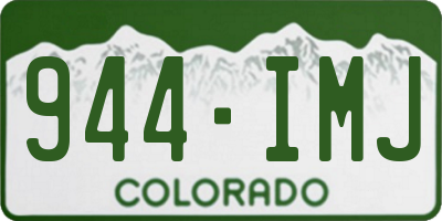 CO license plate 944IMJ