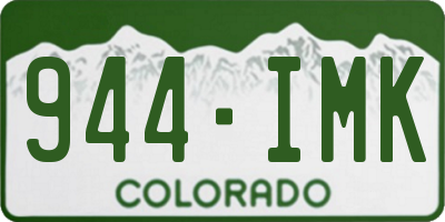 CO license plate 944IMK