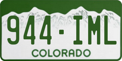 CO license plate 944IML