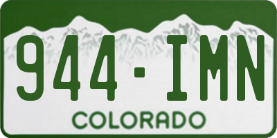 CO license plate 944IMN