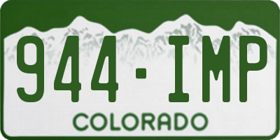 CO license plate 944IMP