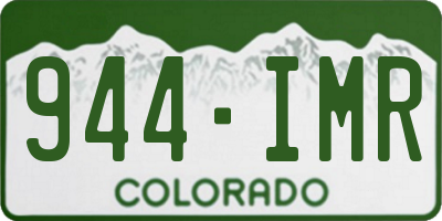 CO license plate 944IMR