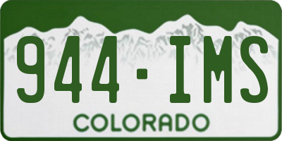 CO license plate 944IMS