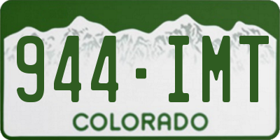 CO license plate 944IMT