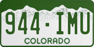 CO license plate 944IMU
