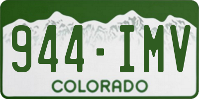 CO license plate 944IMV