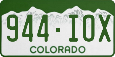 CO license plate 944IOX