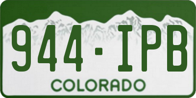 CO license plate 944IPB