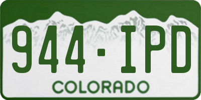CO license plate 944IPD