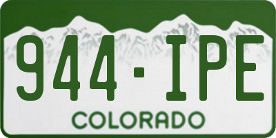CO license plate 944IPE