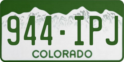 CO license plate 944IPJ