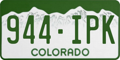CO license plate 944IPK