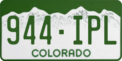 CO license plate 944IPL