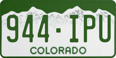 CO license plate 944IPU