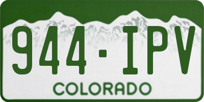 CO license plate 944IPV