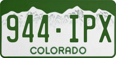 CO license plate 944IPX