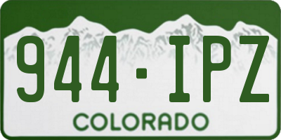 CO license plate 944IPZ