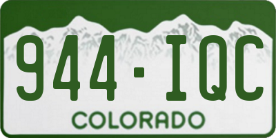 CO license plate 944IQC