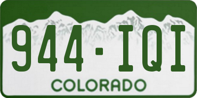 CO license plate 944IQI