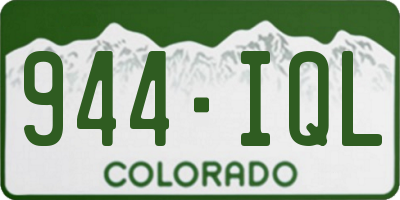 CO license plate 944IQL