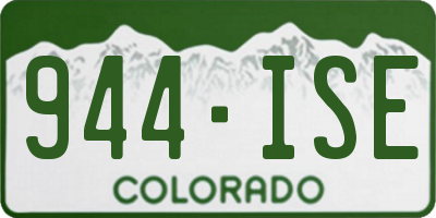 CO license plate 944ISE