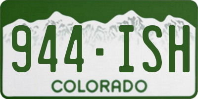 CO license plate 944ISH