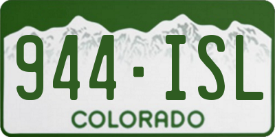CO license plate 944ISL
