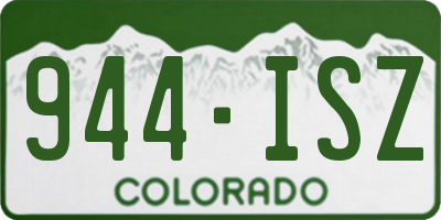 CO license plate 944ISZ