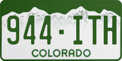 CO license plate 944ITH