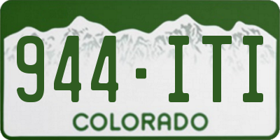 CO license plate 944ITI