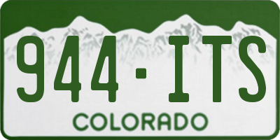CO license plate 944ITS