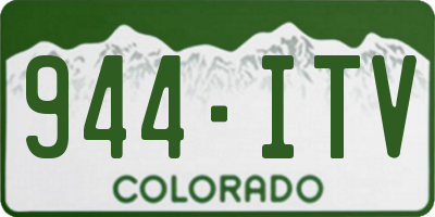 CO license plate 944ITV