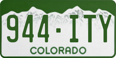 CO license plate 944ITY