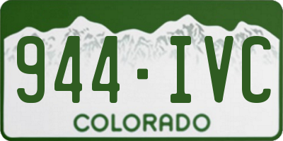 CO license plate 944IVC