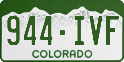CO license plate 944IVF