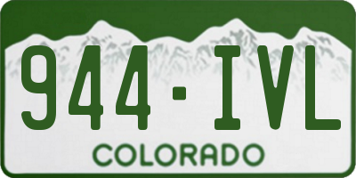 CO license plate 944IVL