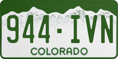 CO license plate 944IVN