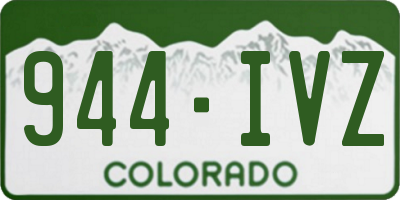 CO license plate 944IVZ