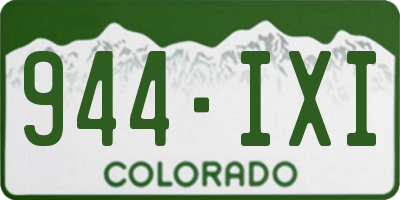 CO license plate 944IXI