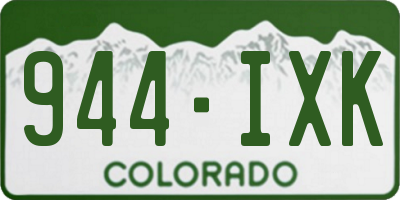 CO license plate 944IXK