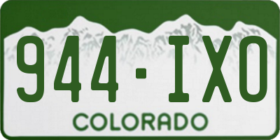 CO license plate 944IXO